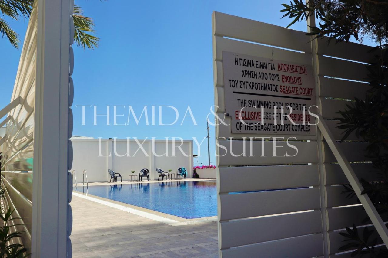 Luxury Penthouse 1Br-Seafront-Seasonal Pool-Central Larnaca Esterno foto