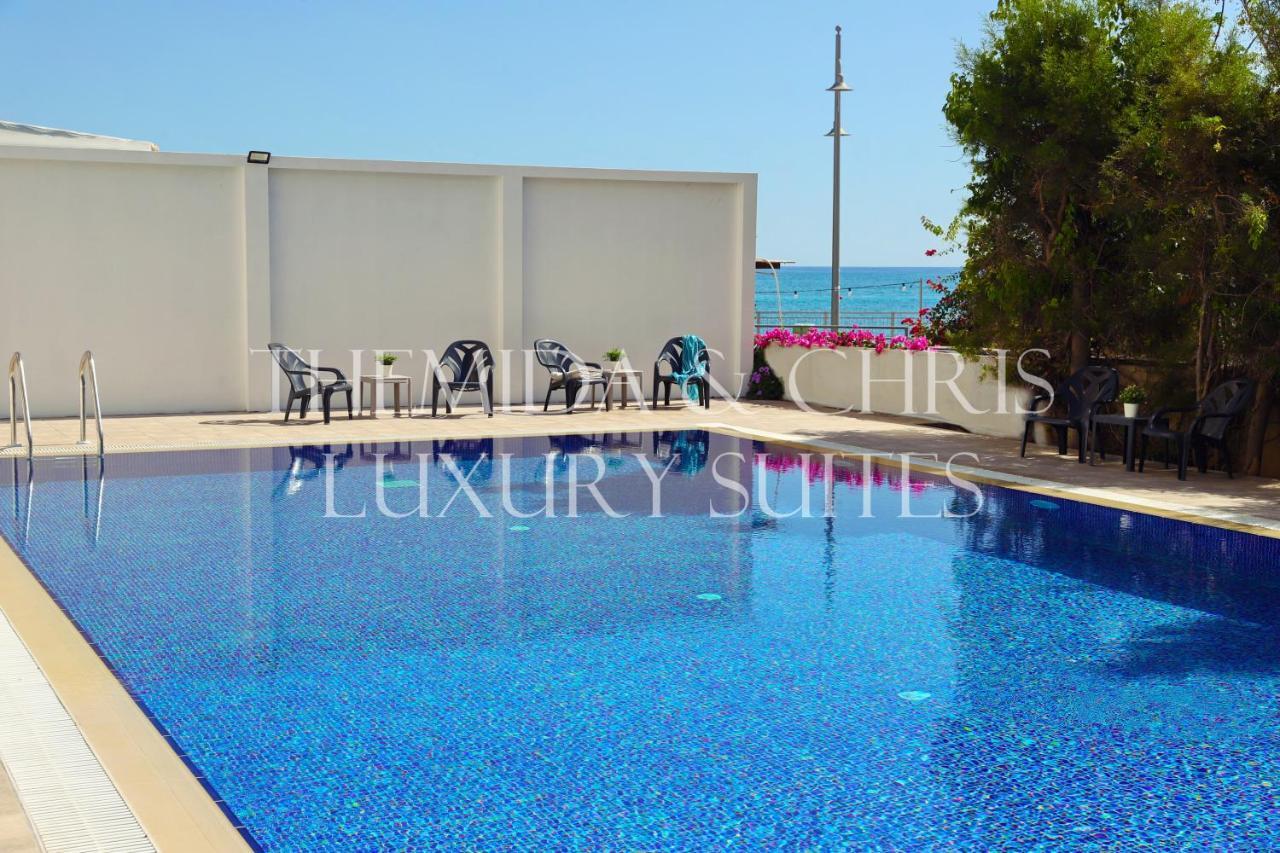 Luxury Penthouse 1Br-Seafront-Seasonal Pool-Central Larnaca Esterno foto