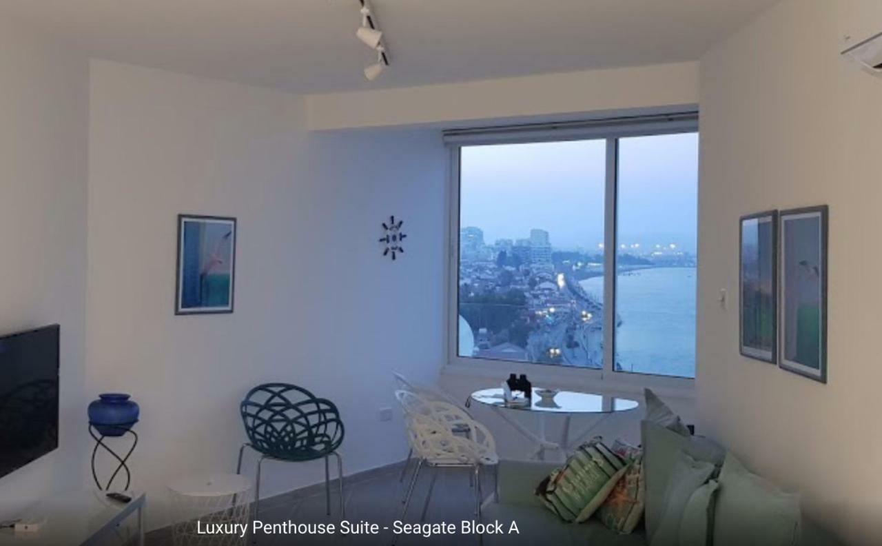 Luxury Penthouse 1Br-Seafront-Seasonal Pool-Central Larnaca Esterno foto